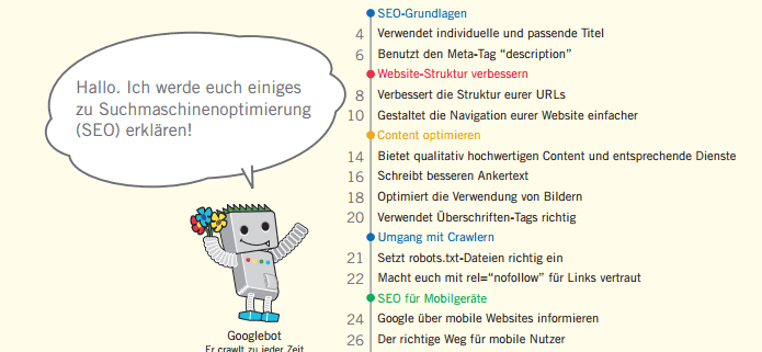 Google Einfuehrung in die Suchmaschinenoptimierung